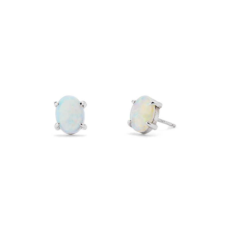 Opal Stud Earrings