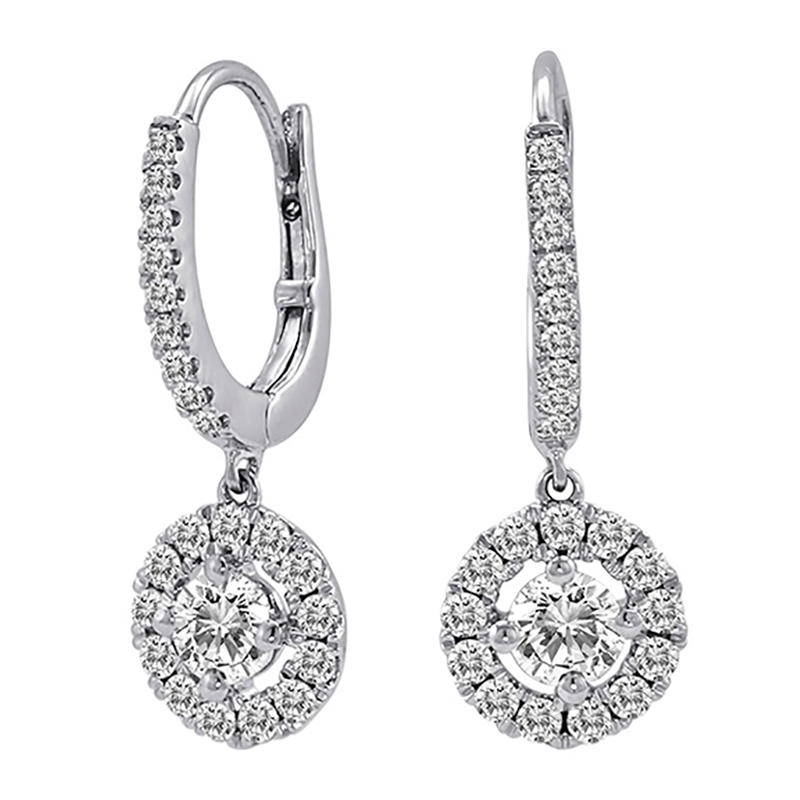 Diamond Dangle Earrings