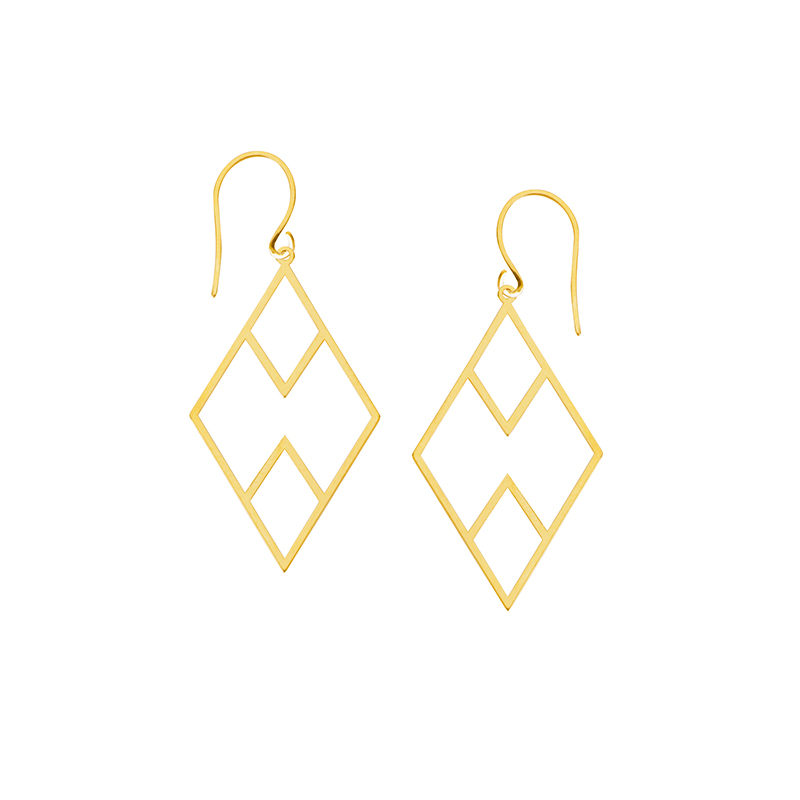 Chevron Dangle Earrings