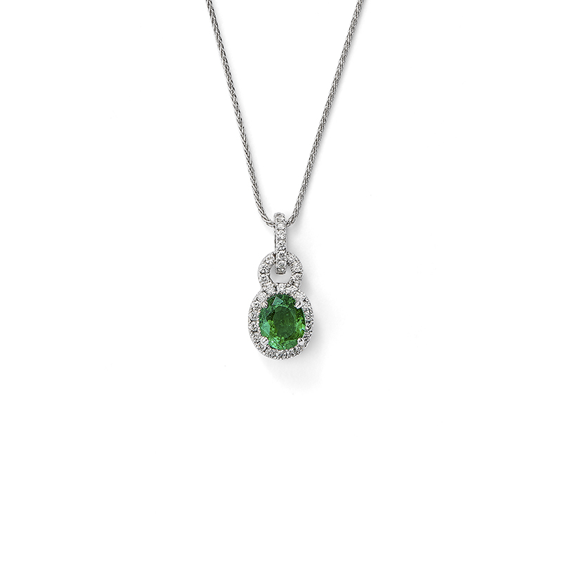 Emerald Door Knocker Pendant