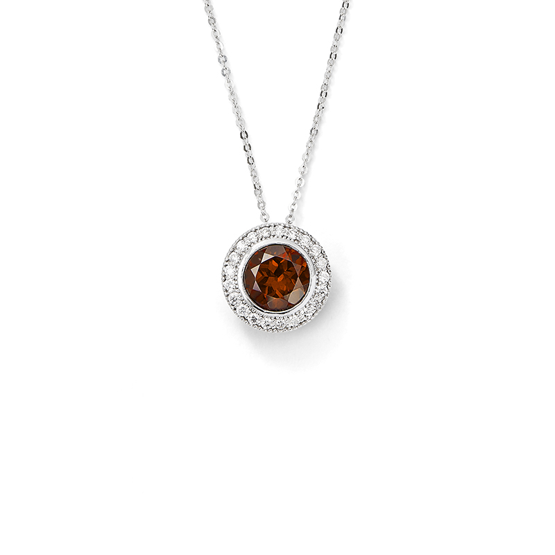 Garnet Pinwheel Pendant