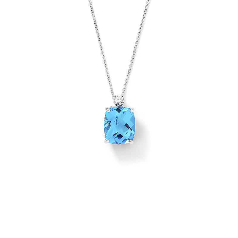 Blue Topaz Pendant