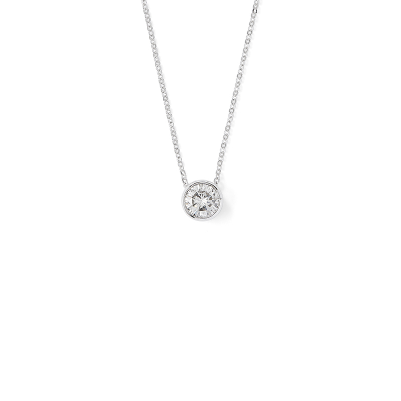 Bezel Set Diamond Pendant