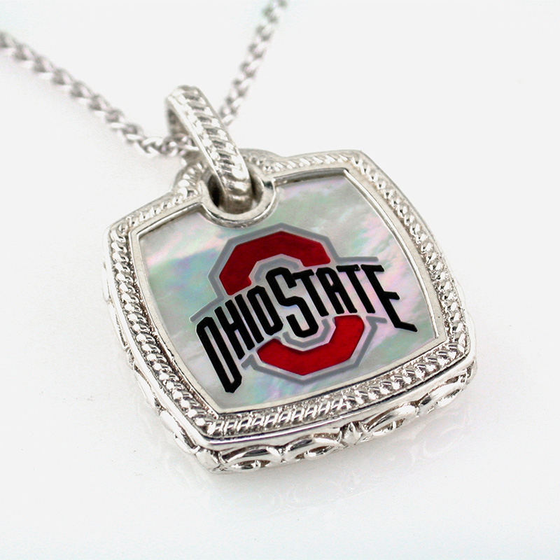 OSU Mother of Pearl Cushion Shape Pendant