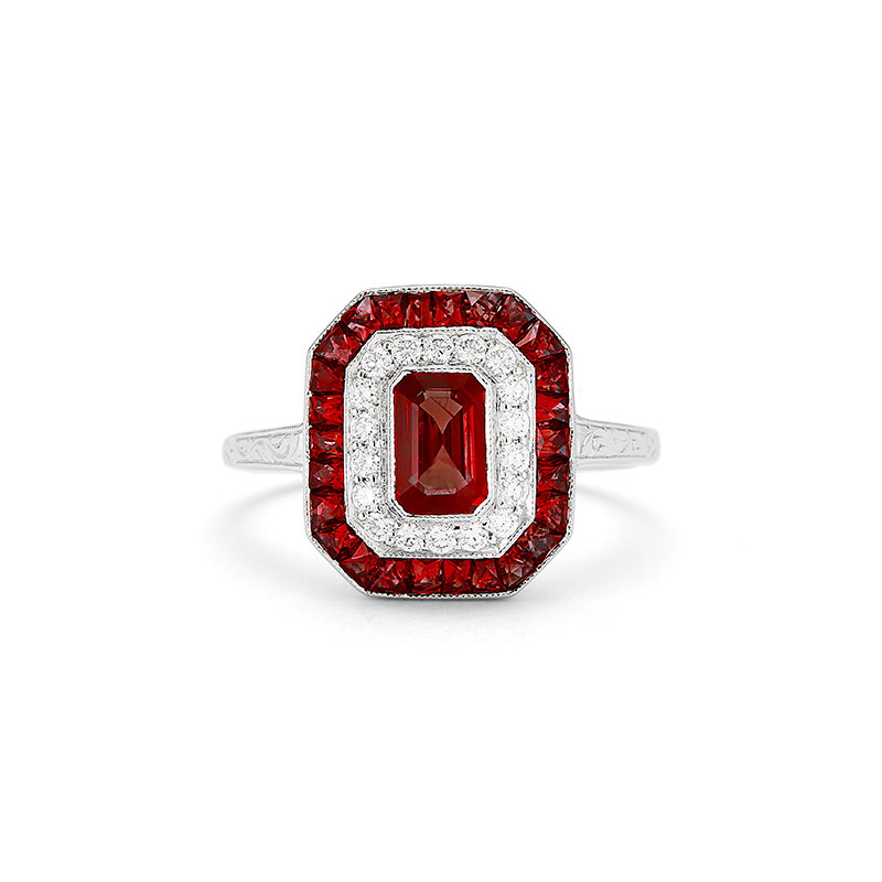 Art Deco &quot;Block O&quot; Ring