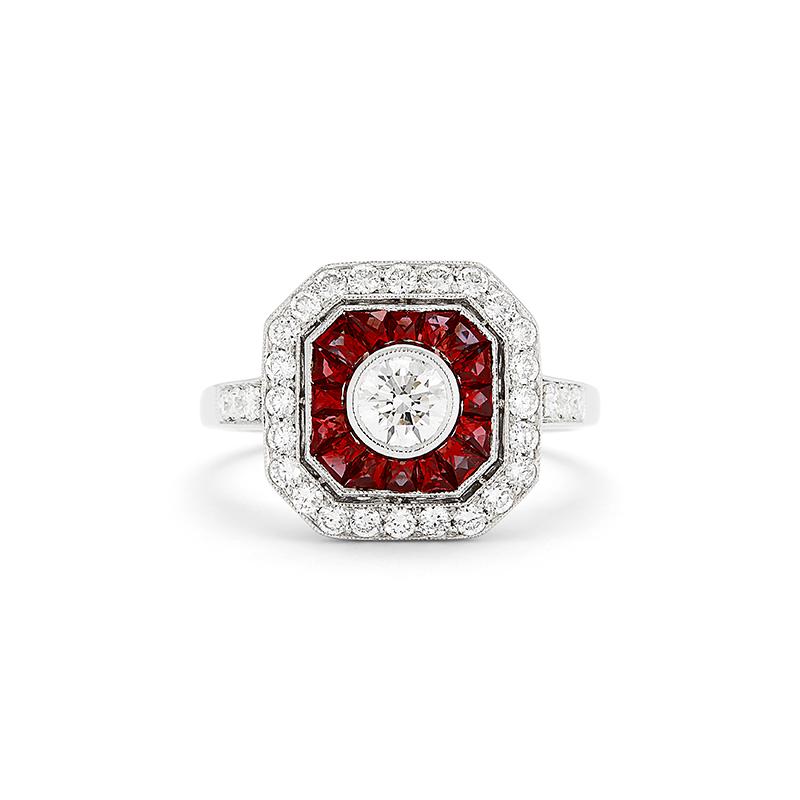 Art Deco Ruby Ring