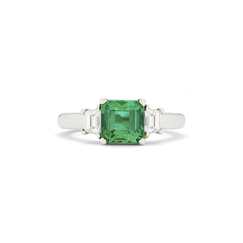 Emerald and Diamond Ring