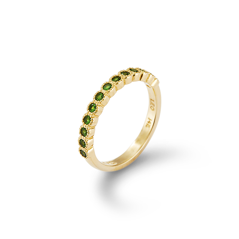 Tsavorite Garnet Stackable Ring