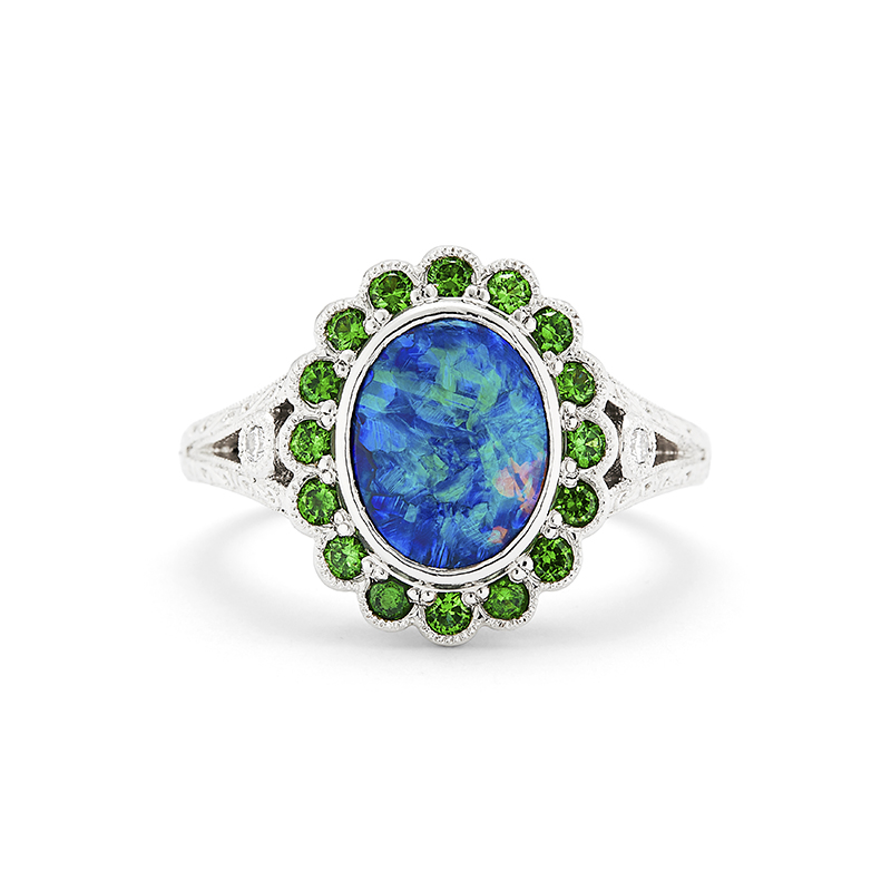 Black Opal Ring