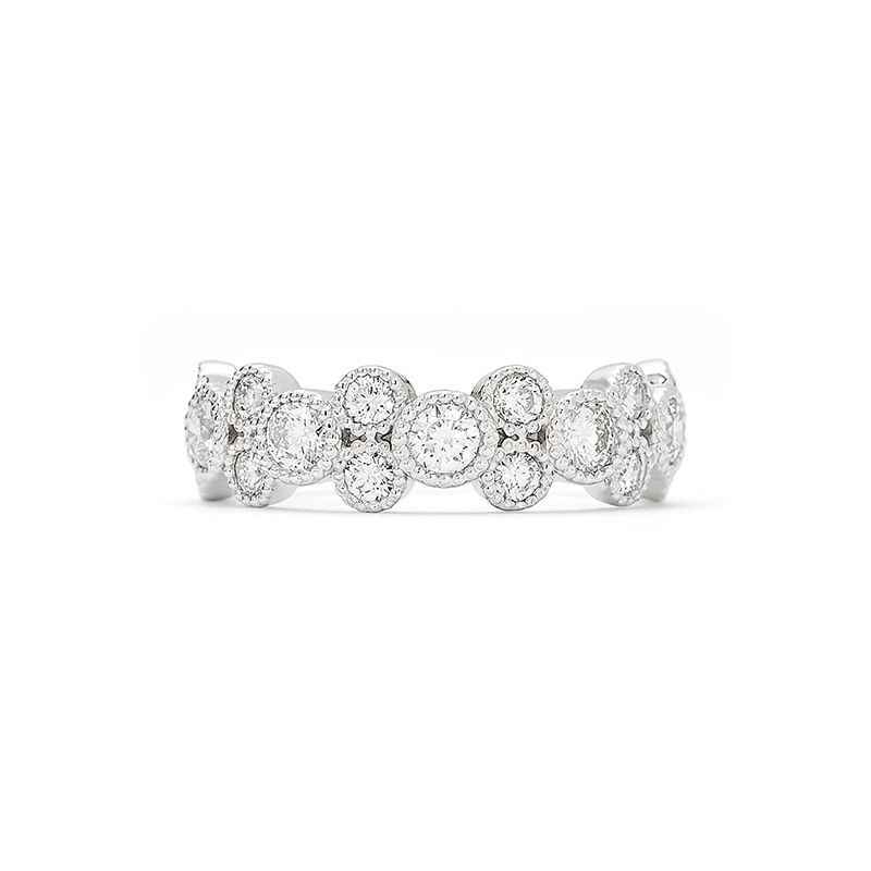 Bead Set Diamond Ring