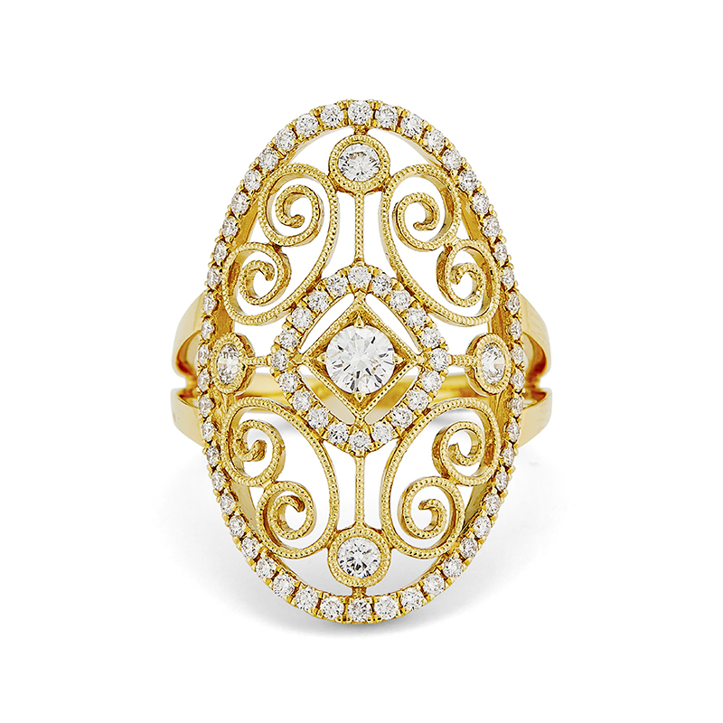 Oval Filigree Ring