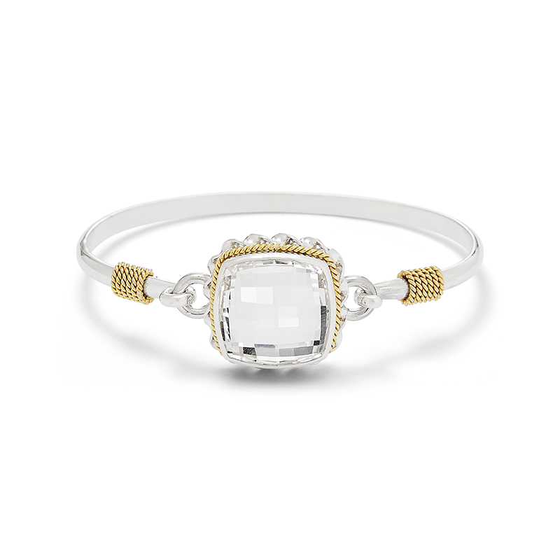 Clear Quartz Bangle Bracelet