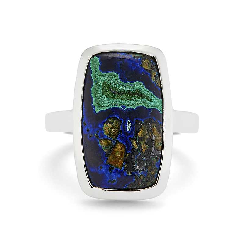 Azurite Malachite Ring