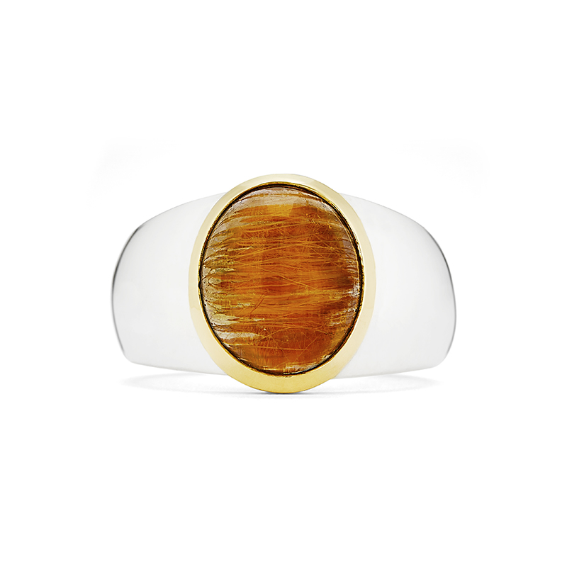 Rutilated Quartz Ring