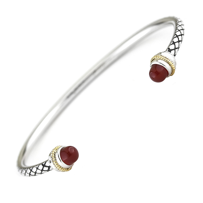 Red Agate Cuff Bracelet