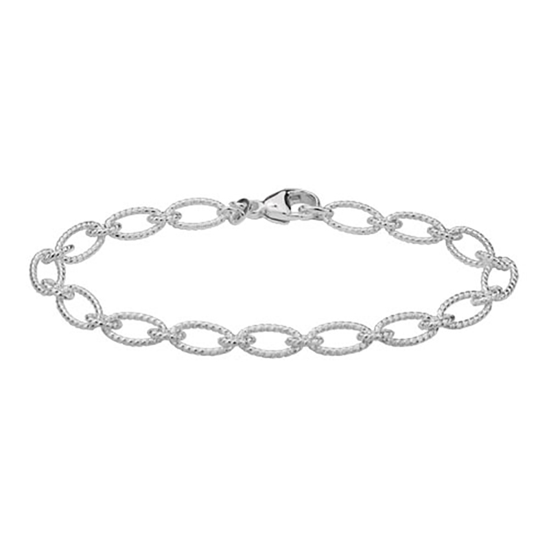 Sterling Twist Link Bracelet