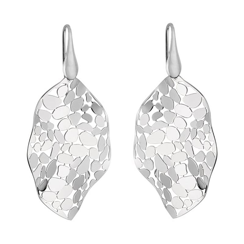 Mosaic Leaf Earrings