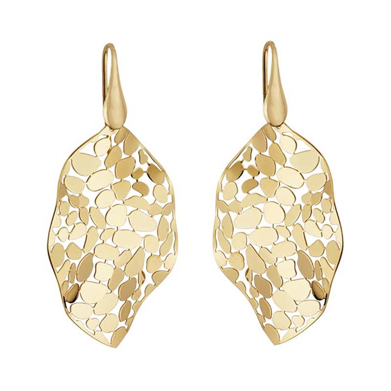 Mosaic Leaf Earrings