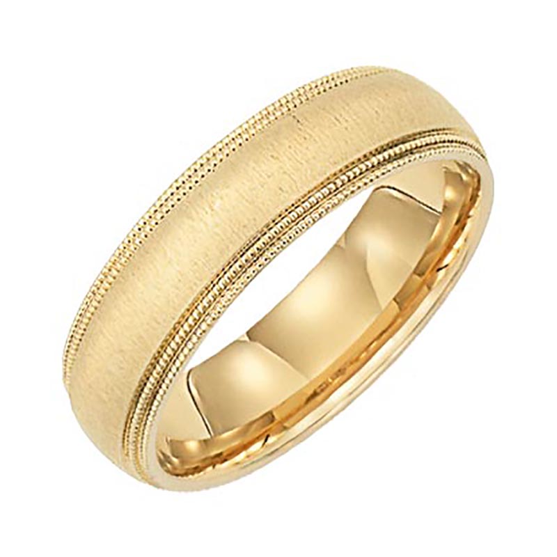 Milgrain Wedding Band