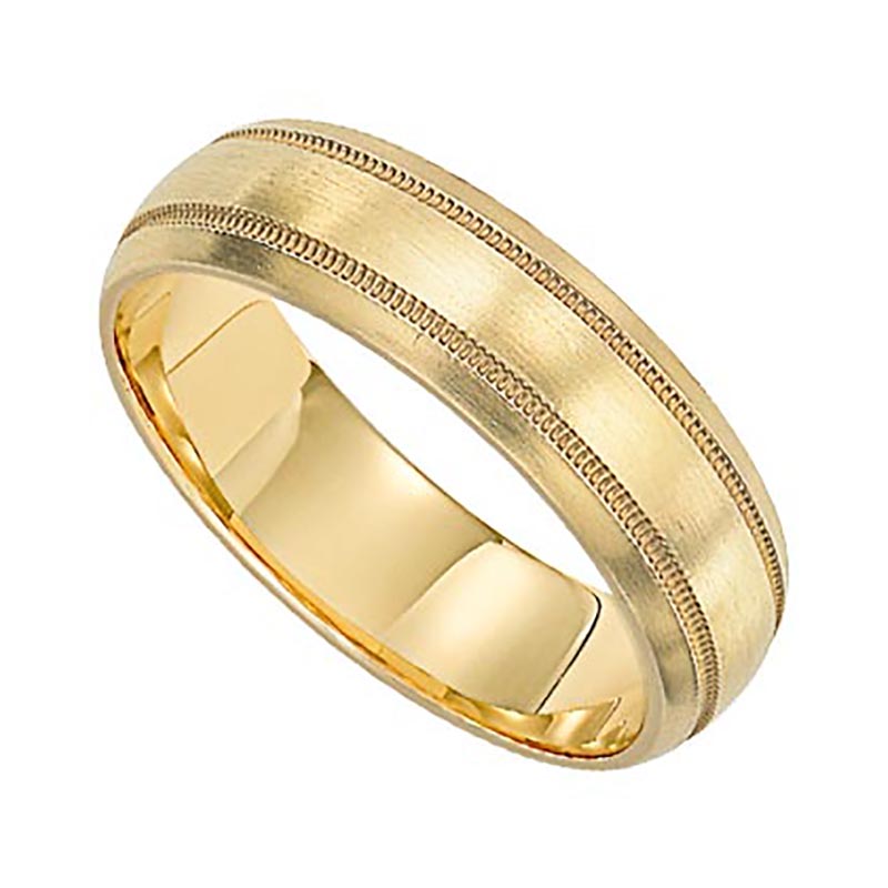 Milgrain Wedding Band