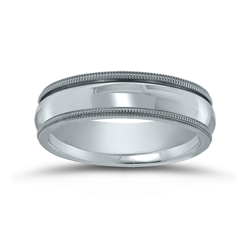 Milgrain Wedding Band