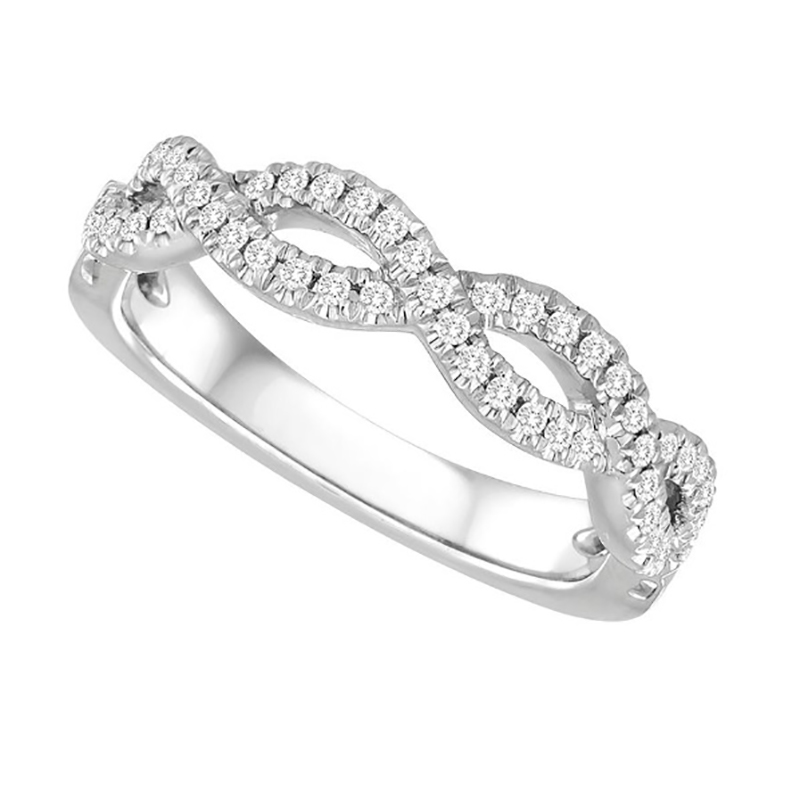 Crisscross Diamond Band