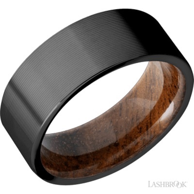 Zirconium Koa Sleeve Band