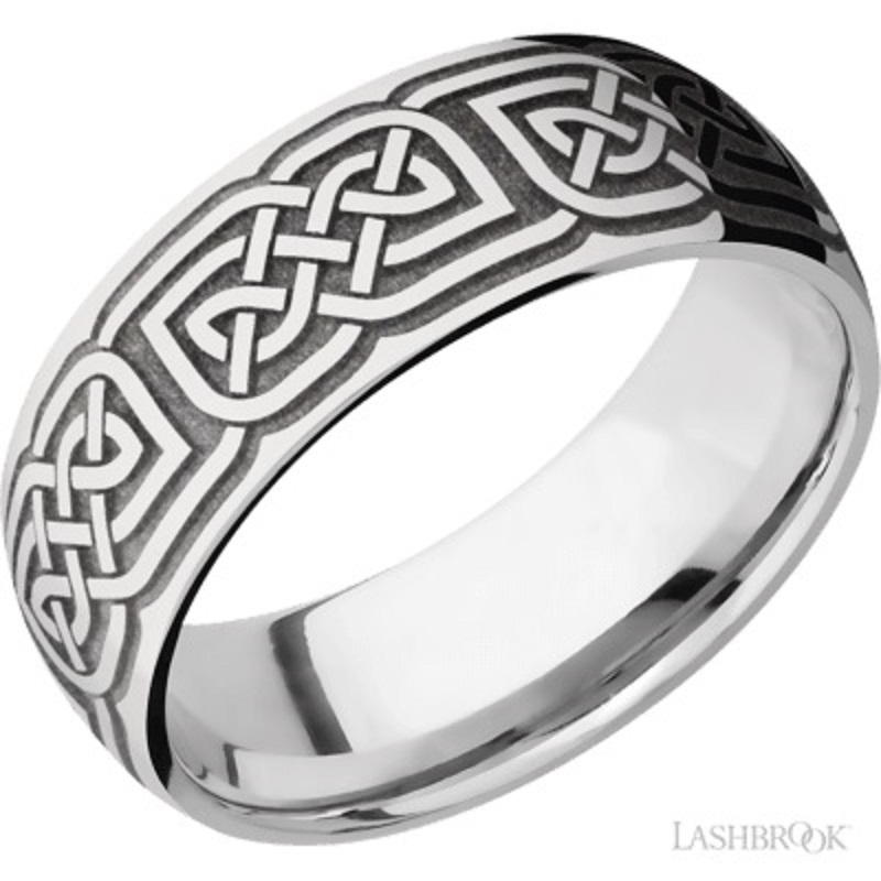 Cobalt Chrome Celtic Knot Band