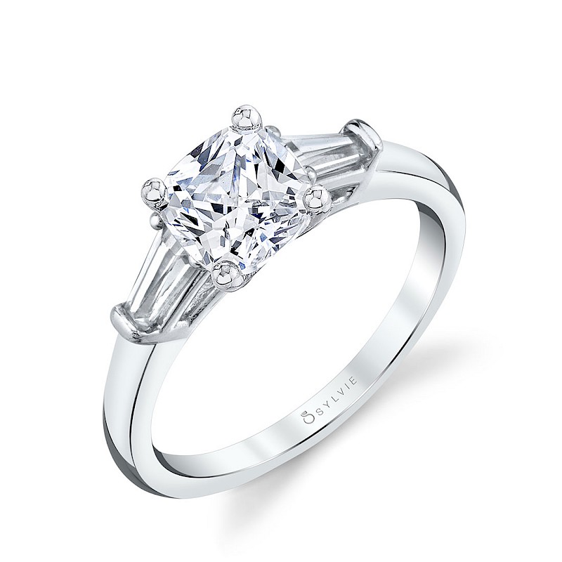 Sylvie Nicolette Cushion Engagement Ring