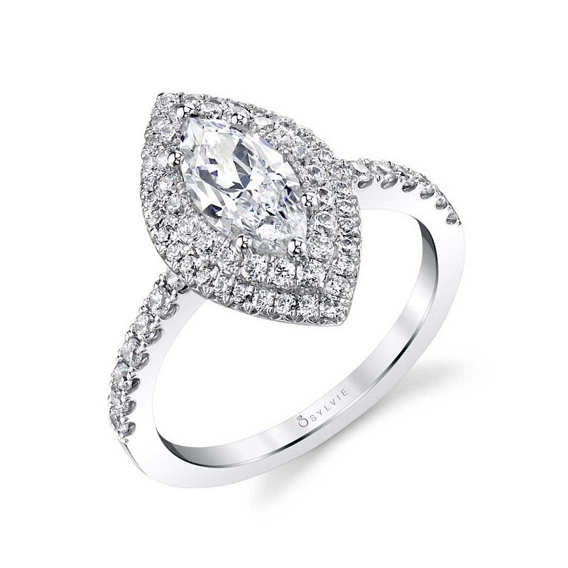 Sylvie Claudia Marquise Engagement Ring