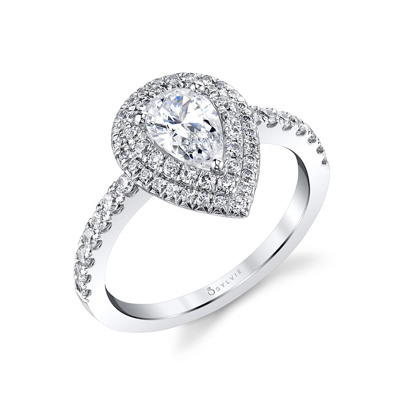 Sylvie Claudia Pear Engagement Ring