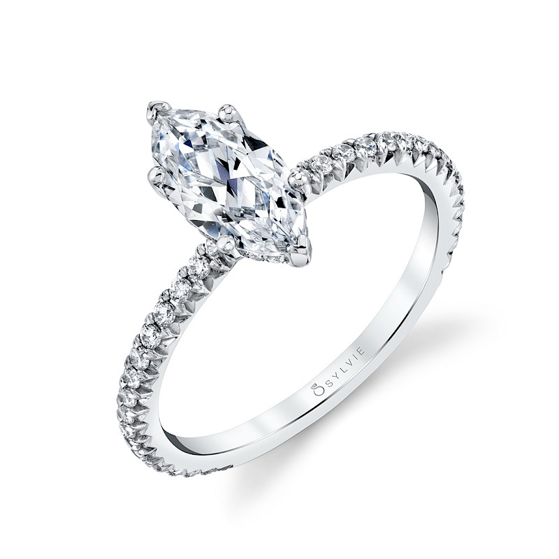 Sylvie Maryam Marquise Engagement Ring