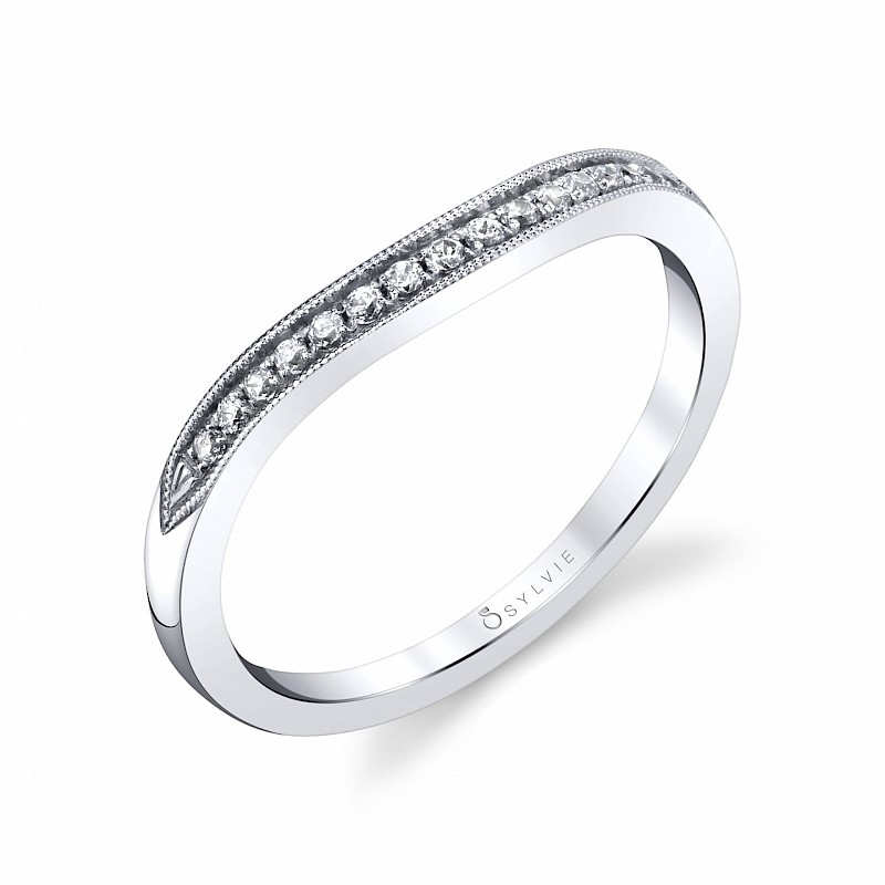 Sylvie Contoured Wedding Band